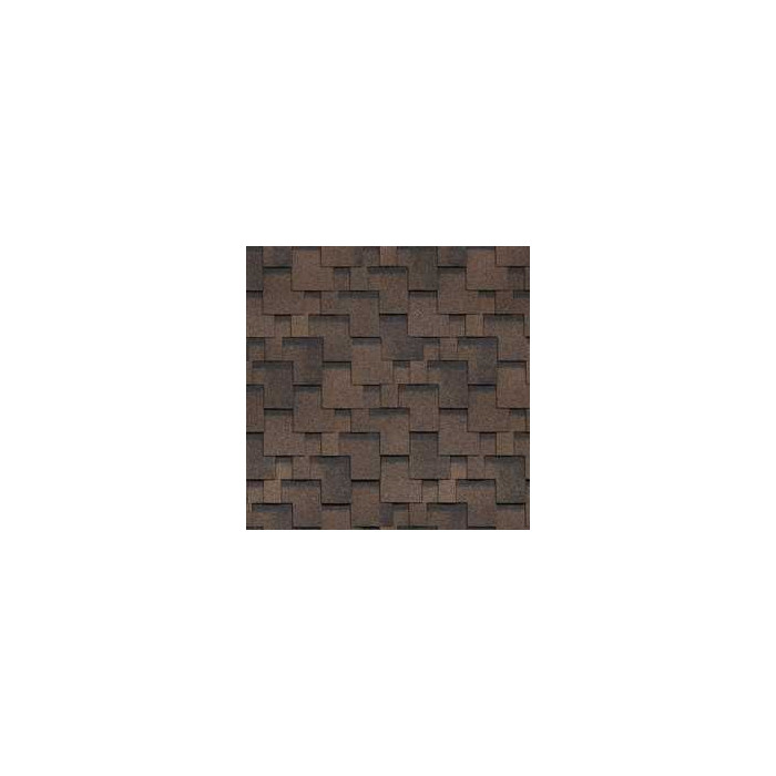 Гибкая черепица однослойная Технониколь Шинглас Финская Аккорд Коричневый