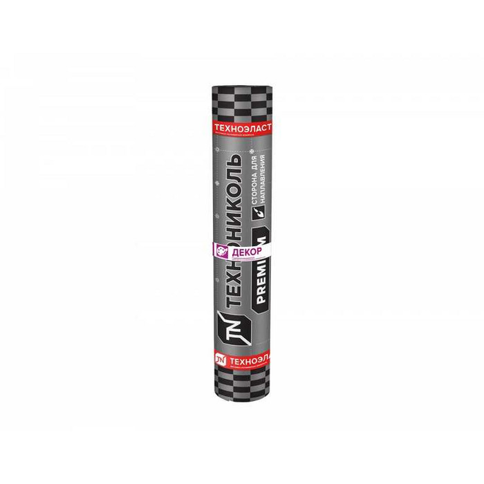 Рулонная кровля Технониколь Техноэласт Декор ЭКП базальт зеленый микс, 10х1